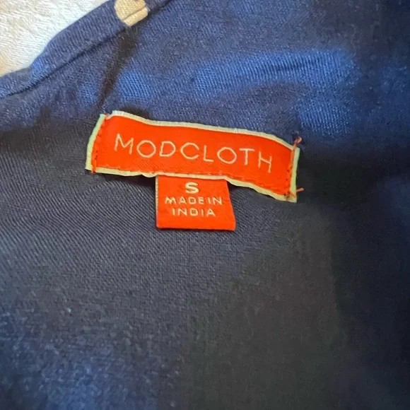 ModCloth navy  Swimmer Print Dress - Picture 6 of 7